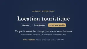 Location touristique à Alicante en 2026 : moratoire, zones fermées et ce qui reste possible